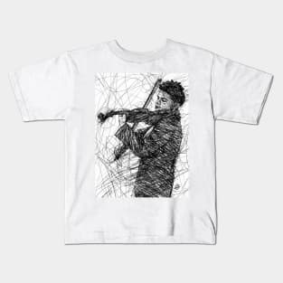 JOSEF HASSID ink portrait Kids T-Shirt